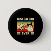 Grandfather Quotes | Beste kattevader ooit Ronde Button 5,7 Cm (Voorkant)