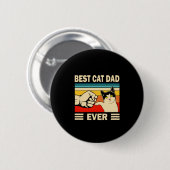 Grandfather Quotes | Beste kattevader ooit Ronde Button 5,7 Cm (Voorkant /achterkant)