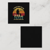 Grandfather Quotes | Dad And Papa I Rock Them Notitiekaartje (Voorkant / Achterkant)