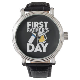 Grandfather Quotes First Father's Day Horloge