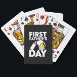 Grandfather Quotes | First Father's Day Pokerkaarten<br><div class="desc">Grandfather Quotes | First Father's Day</div>