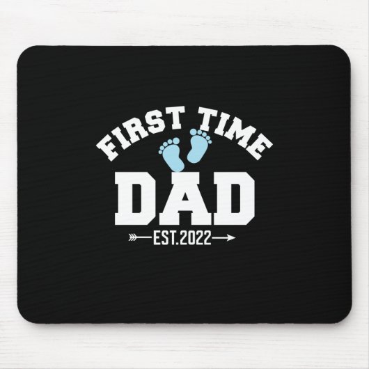 Grandfather Quotes First Time Dad 2022 Muismat (Voorkant)