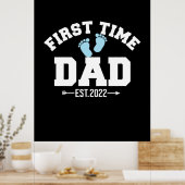 Grandfather Quotes First Time Dad 2022 Poster (Keuken)