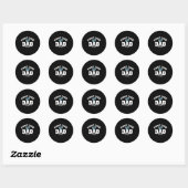 Grandfather Quotes First Time Dad 2022 Ronde Sticker (Vel)