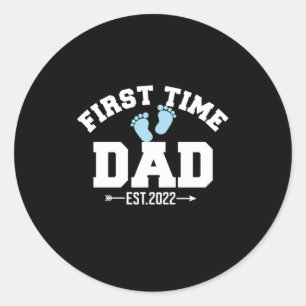 Grandfather Quotes First Time Dad 2022 Ronde Sticker