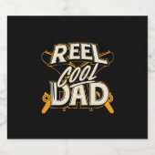 Grandfather Quotes | Fishing Cool Dad Sparkling Wijnetiket (Enkel label)