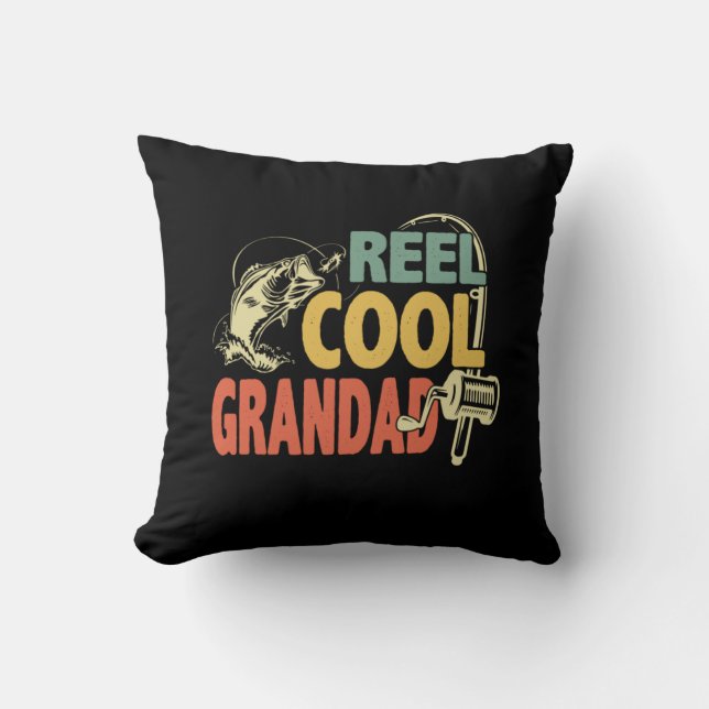 Grandfather Quotes | Fishing Cool Grandad Kussen (Voorkant)