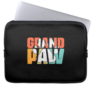 Grandfather Quotes Grandpaw Dog Laptop Sleeve