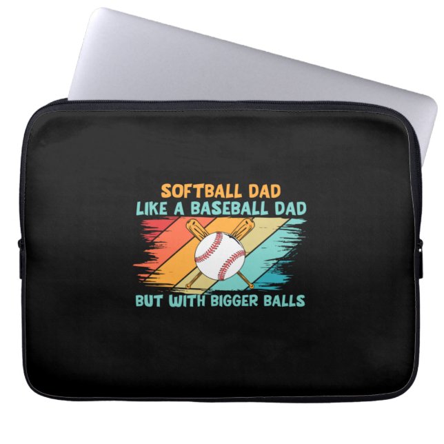 Grandfather Quotes | Honkbal Dad Definition Laptop Sleeve (Voorkant)