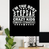Grandfather Quotes | Ik ben de beste stepdad Poster (Thuiskantoor)