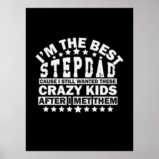 Grandfather Quotes | Ik ben de beste stepdad Poster (Voorkant)