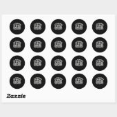 Grandfather Quotes | Ik ben de beste stepdad Ronde Sticker (Vel)