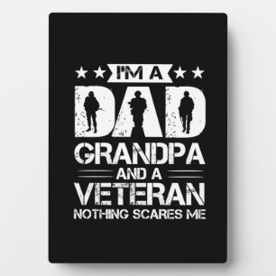 Grandfather Quotes   Ik ben vader en veteraan Fotoplaat
