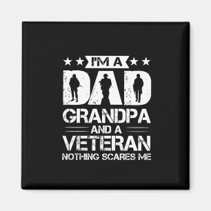 Grandfather Quotes   Ik ben vader en veteraan Magneet