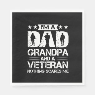 Grandfather Quotes   Ik ben vader en veteraan Servet