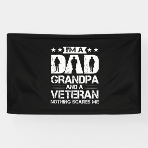 Grandfather Quotes   Ik ben vader en veteraan Spandoek