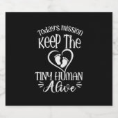 Grandfather Quotes | Keep The Tiny Human Alive Bier Etiket (Enkel label)