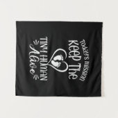 Grandfather Quotes | Keep The Tiny Human Alive Wandkleed (Voorkant (horizontaal))