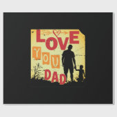 Grandfather Quotes | Liefde van je vader Cadeaupapier (Vlak)