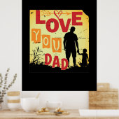 Grandfather Quotes | Liefde van je vader Poster (Keuken)