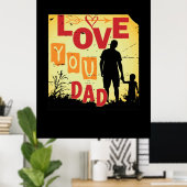 Grandfather Quotes | Liefde van je vader Poster (Thuiskantoor)