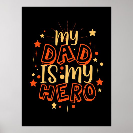 Grandfather Quotes | Mijn vader is mijn helo Poster (Voorkant)