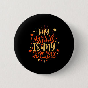Grandfather Quotes Mijn vader is mijn helo Ronde Button 5,7 Cm