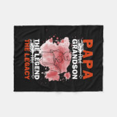 Grandfather Quotes | Papa And Grandson Fleece Deken (Voorkant (Horizontaal))