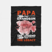 Grandfather Quotes | Papa And Grandson Fleece Deken (Voorkant)