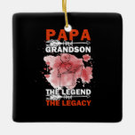 Grandfather Quotes | Papa en Grandson Keramisch Ornament<br><div class="desc">Grandfather Quotes | Papa en Grandson</div>