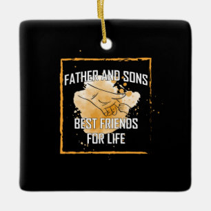 Grandfather Quotes Vader en Sons Beste Vriend Keramisch Ornament