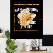 Grandfather Quotes | Vader en Sons Beste Vriend Poster (Thuiskantoor)