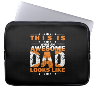 Grandfather Quotes Wat een Geweldige vader Laptop Sleeve