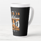 Grandfather Quotes | Wat een Geweldige vader Latte Mok (Rechterhoek)