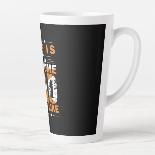 Grandfather Quotes | Wat een Geweldige vader Latte Mok (Rechts)