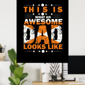 Grandfather Quotes | Wat een Geweldige vader Poster (Thuiskantoor)