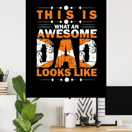 Grandfather Quotes | Wat een Geweldige vader Poster (Thuiskantoor)