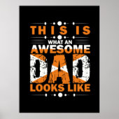 Grandfather Quotes | Wat een Geweldige vader Poster (Voorkant)