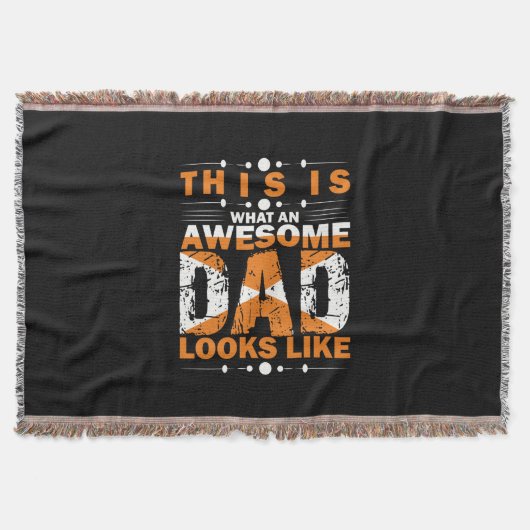 Grandfather Quotes | What An Awesome Dad Deken (Voorkant)