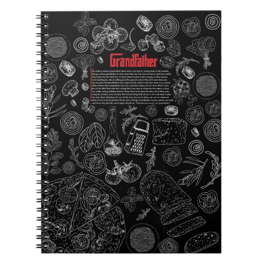 Grandfather Recipe Notebook Notitieboek (Voorkant)