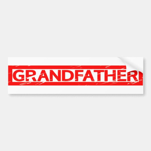 Grandfather Stamp Bumpersticker (Voorkant)