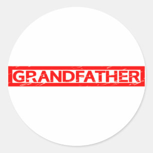 Grandfather Stamp Ronde Sticker