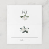 Grandiflora bruiloft plaatskaartje (Buitenkant ongevouwen)