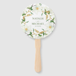 Grandiflora Magnolia Zuidelijke Bruiloft Handwaaier