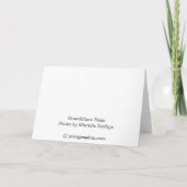 Grandiflora nam toe kaart (Achterkant)