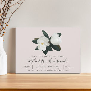 Grandiflora   Zuid-Magnolia Bridesmaids Brunch Kaart