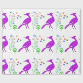 grandiose vogel cadeaupapier (Vlak)