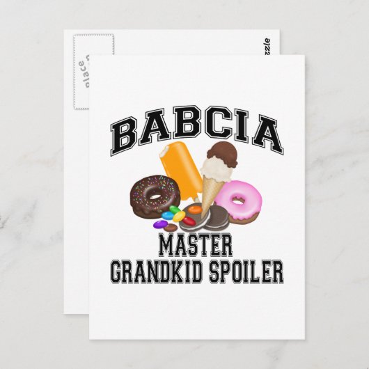 Grandkid Spoiler Babcia Briefkaart (Voorkant / Achterkant)