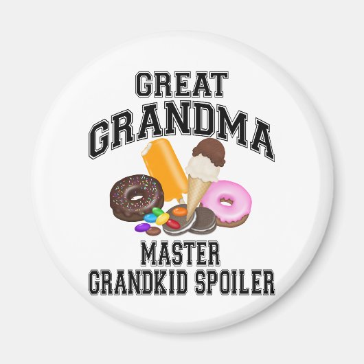 Grandkid Spoiler Grote oma Magneet (Voorkant)