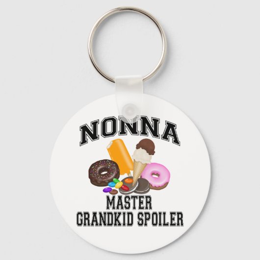 Grandkid Spoiler Nonna Sleutelhanger (Voorkant)